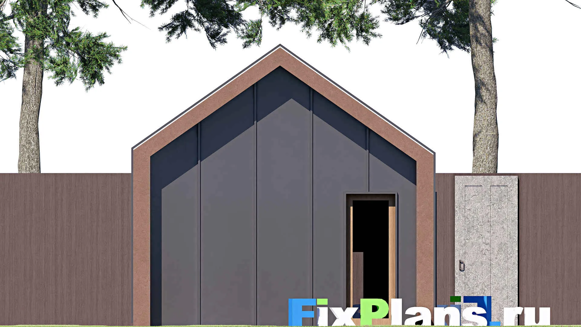 F-21050 - Проект гаража 5 на 10, площадью 40 м² на 1 машиноместо