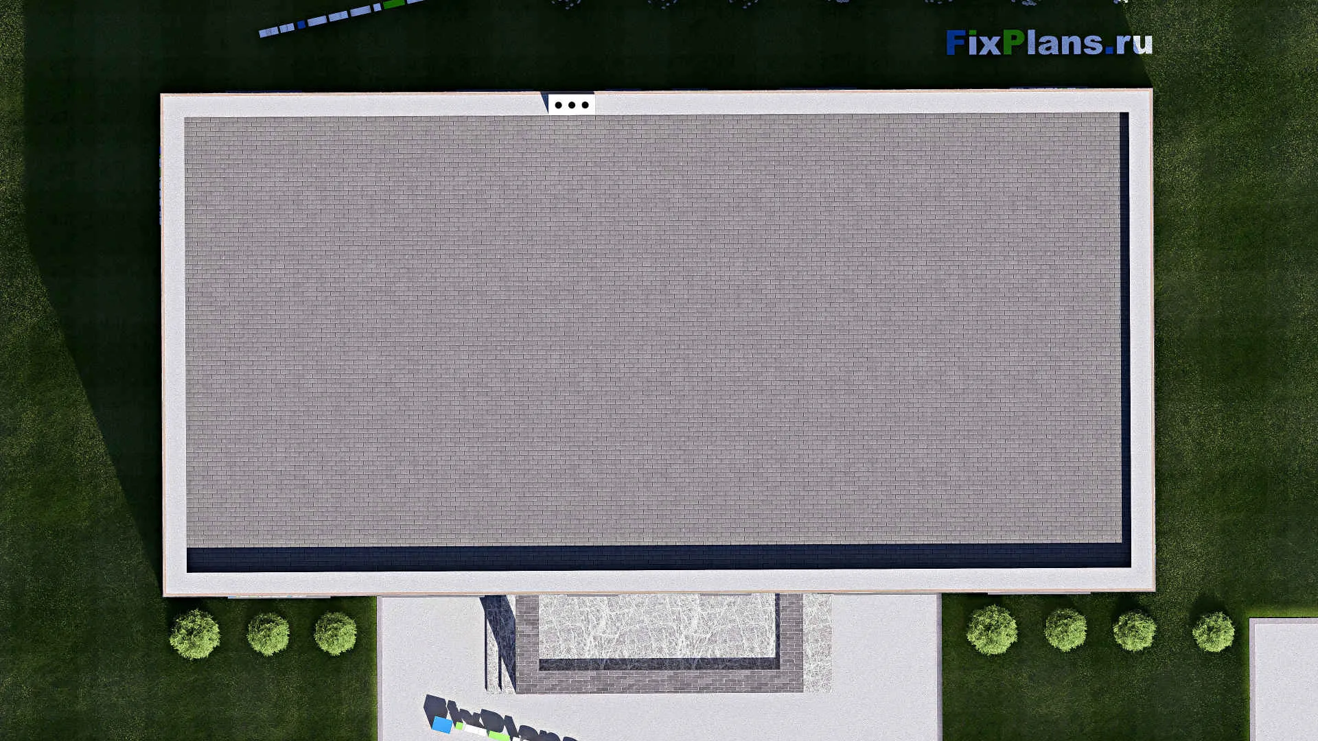 F-19691 - Проект двухэтажного дома 12 на 20, площадью 310 м² с баней, бассейном и 4 спальнями