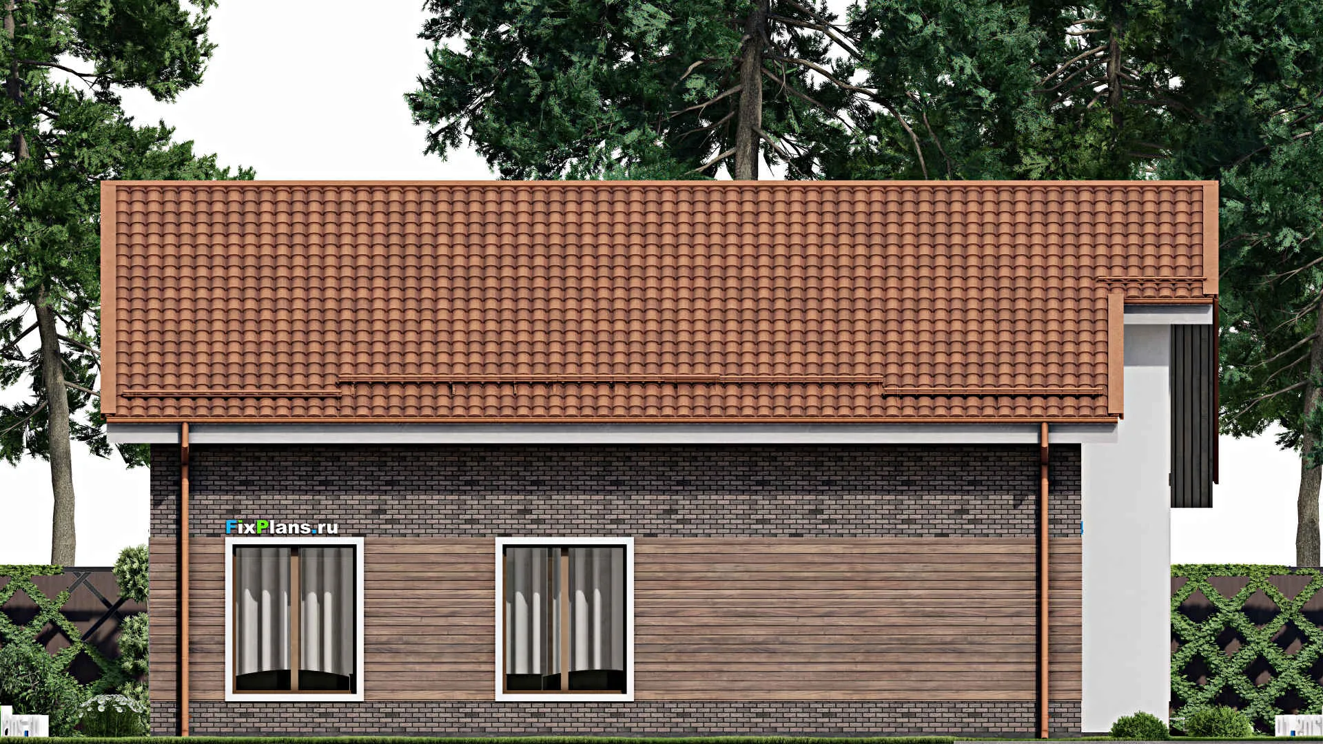 F-8315 - План одноэтажного дома 14 на 15, площадью 160 м² с 3 спальнями