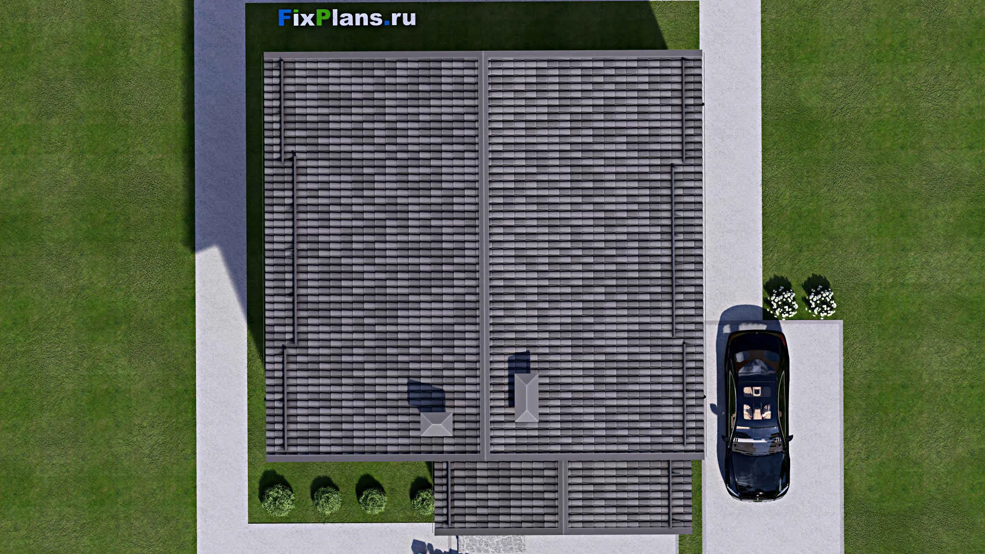 F-14147 - Планы двухэтажного дома 12 на 14, площадью 190 м² с 3 спальнями