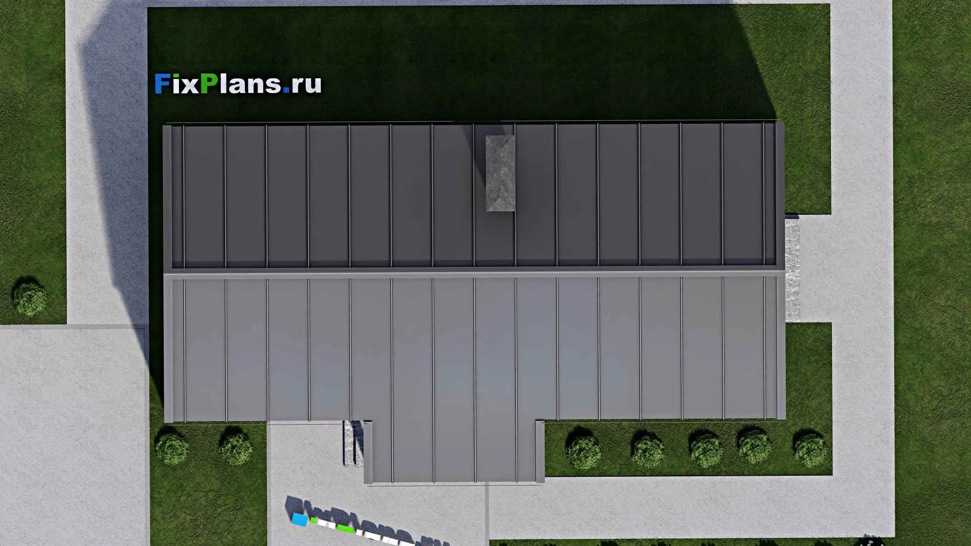 F-9359 - Проект дома с мансардой 9 на 15, площадью 100 м² с террасой и 2 спальнями